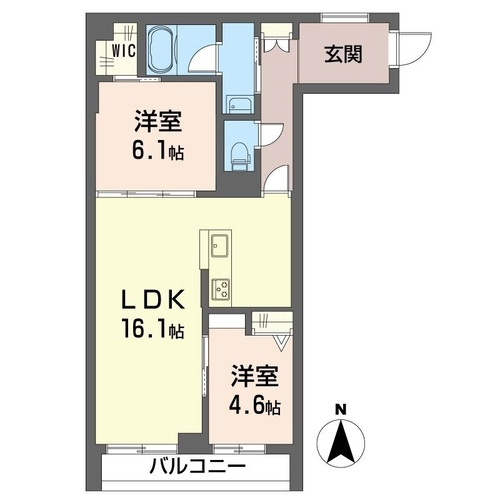 【間取り】 | クリスフォート【SHM】 | カップルさんやファミリーさんにもオススメの2LDKタイプ！