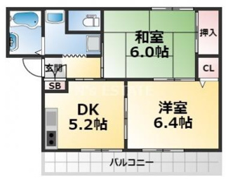 【間取り】 | フレグランス谷御所A