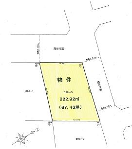 【土地図】 | 熊谷市拾六間 1786万 土地