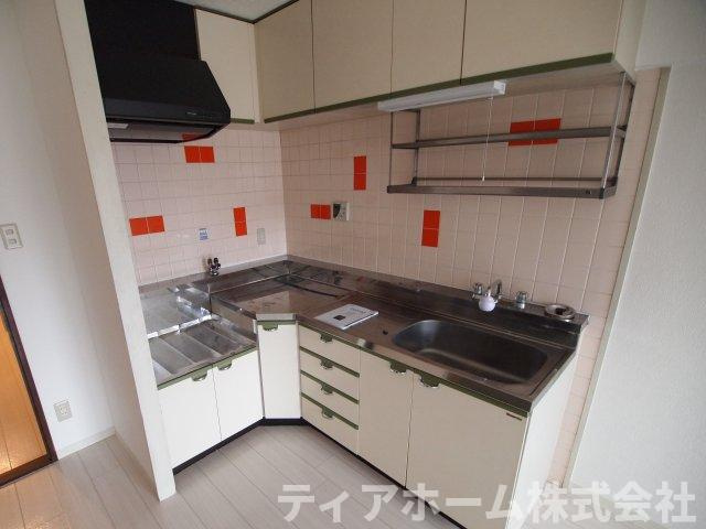 大和高田市田井新町の賃貸マンションのキッチン