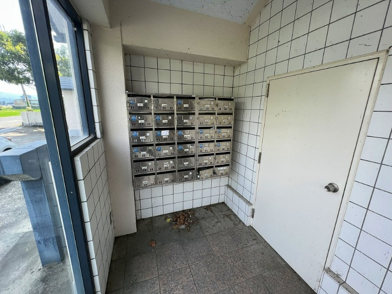 五條市住川町の賃貸マンションのエントランス