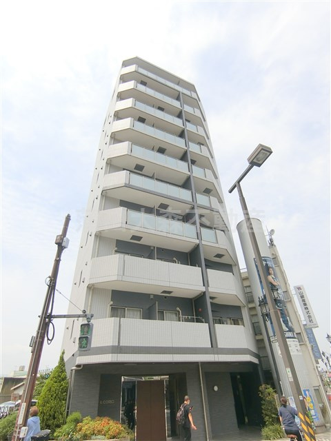 イル　コルソの外観|外観　2016年3月築　RC鉄筋コンクリート造地上10階建て1K～1LDKの賃貸マンション　JR京浜東北線蒲田駅と京浜急行本線京急蒲田駅の中間！東京都大田区蒲田1丁目　あやめ橋近く
