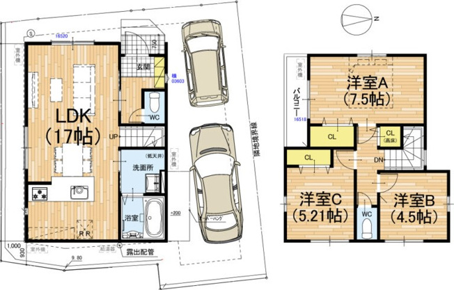 【間取り】 | K41227ｰ1期2号地大宮