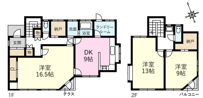 小田原市板橋　中古戸建の間取り