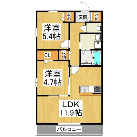 【間取り】 | Grand Nord Ⅰ