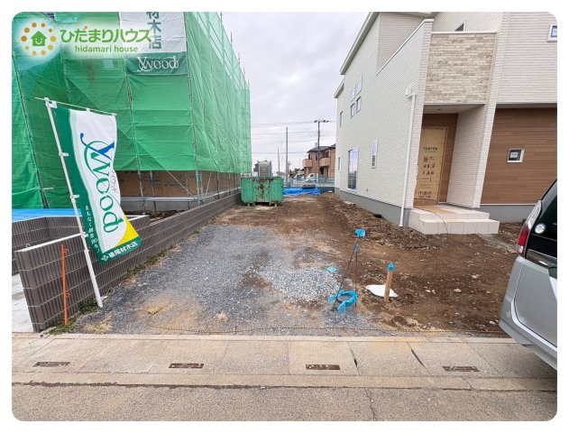 深谷市岡　第10期　新築一戸建て　ワイウッドコート　04の駐車場|現地外観写真（3月8日撮影）