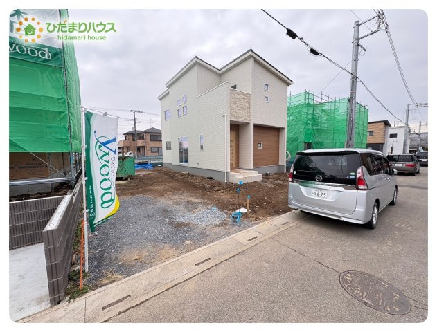 深谷市岡　第10期　新築一戸建て　ワイウッドコート　04の外観|現地外観写真（3月8日撮影）