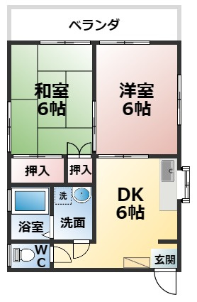 コーポ春の間取り
