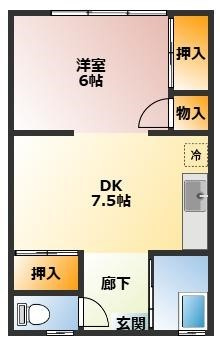 吉田ハイツの間取り