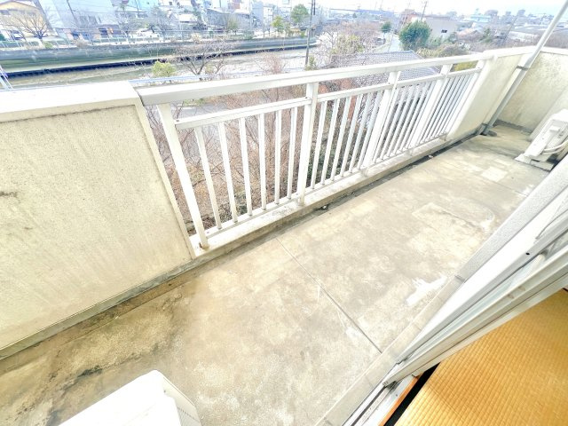浜町マンションのバルコニー