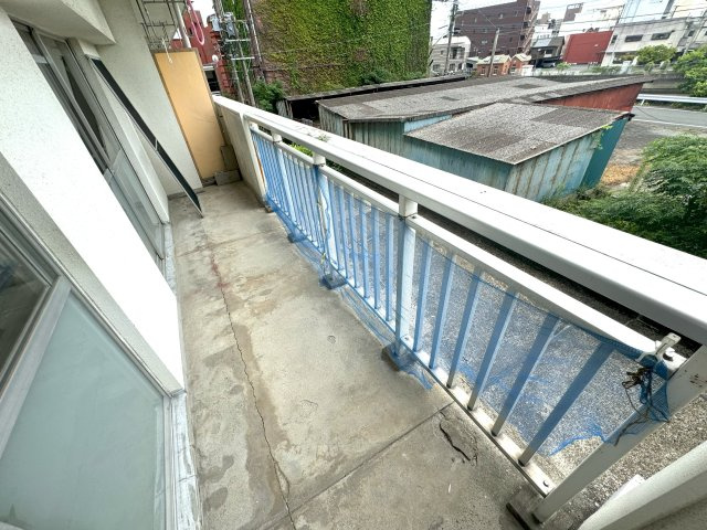 浜町マンションのバルコニー