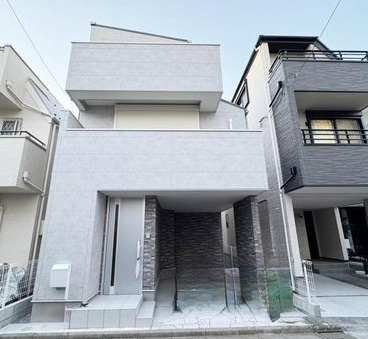 【外観】 | 新築戸建　江戸川　平井1丁目　所有権17.02坪　カースペース付