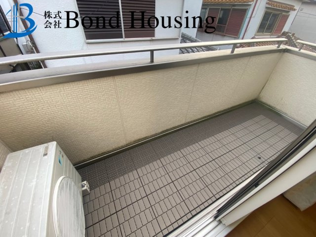 「セキスイ施工」「床暖房あり」魚住町西岡 築9年のバルコニー