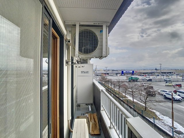 センス河北Bのバルコニー