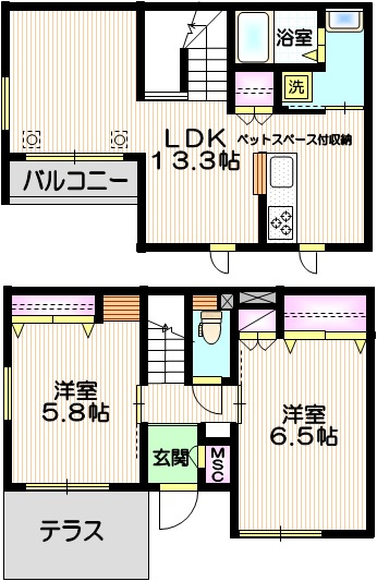 ＣＡＳＡ　ＭＩＣＨＩの間取り