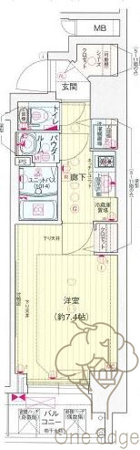 プレサンス南森町ライズの間取り