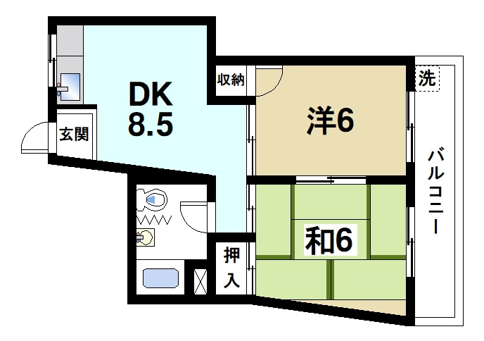 コーワマンションの間取り