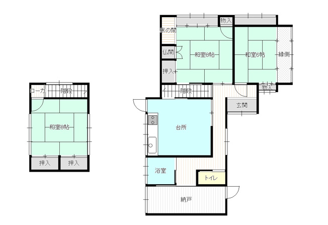 【間取り】 | 上山市旭町　中古戸建