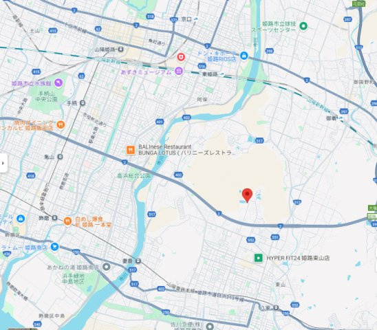 姫路市奥山　中古戸建の地図