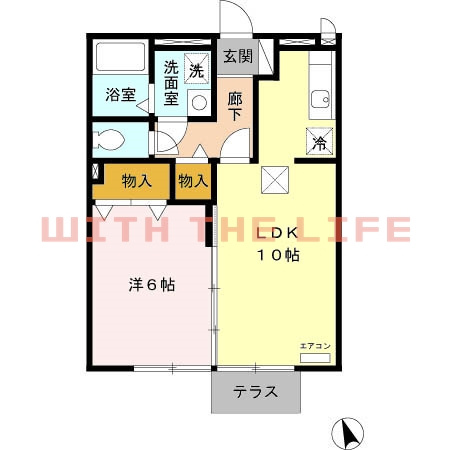 アヴニール合川【キャッシュバック対象】の間取り