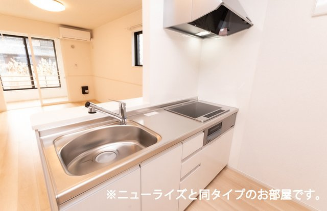 朝倉郡筑前町原地蔵のアパートのキッチン