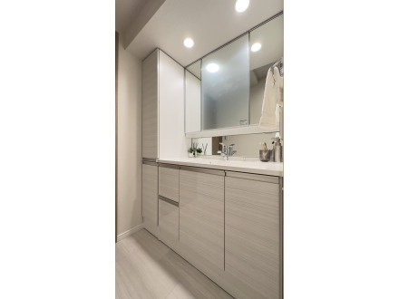 高輪シティハウスの独立洗面台