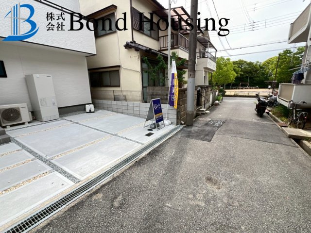 「長期優良住宅」「小学校徒歩10分」北舞子 限定1棟の前面道路含む現地写真