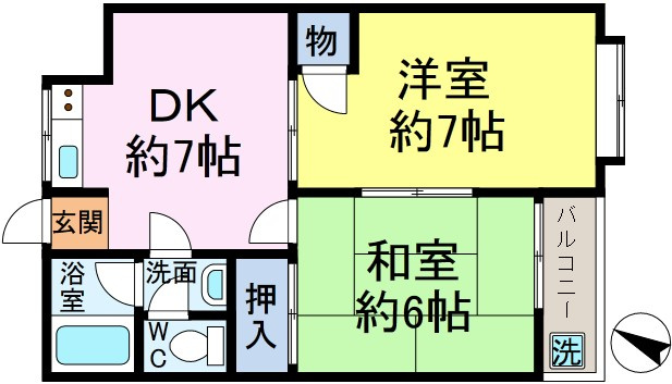 藏前コーポの間取り