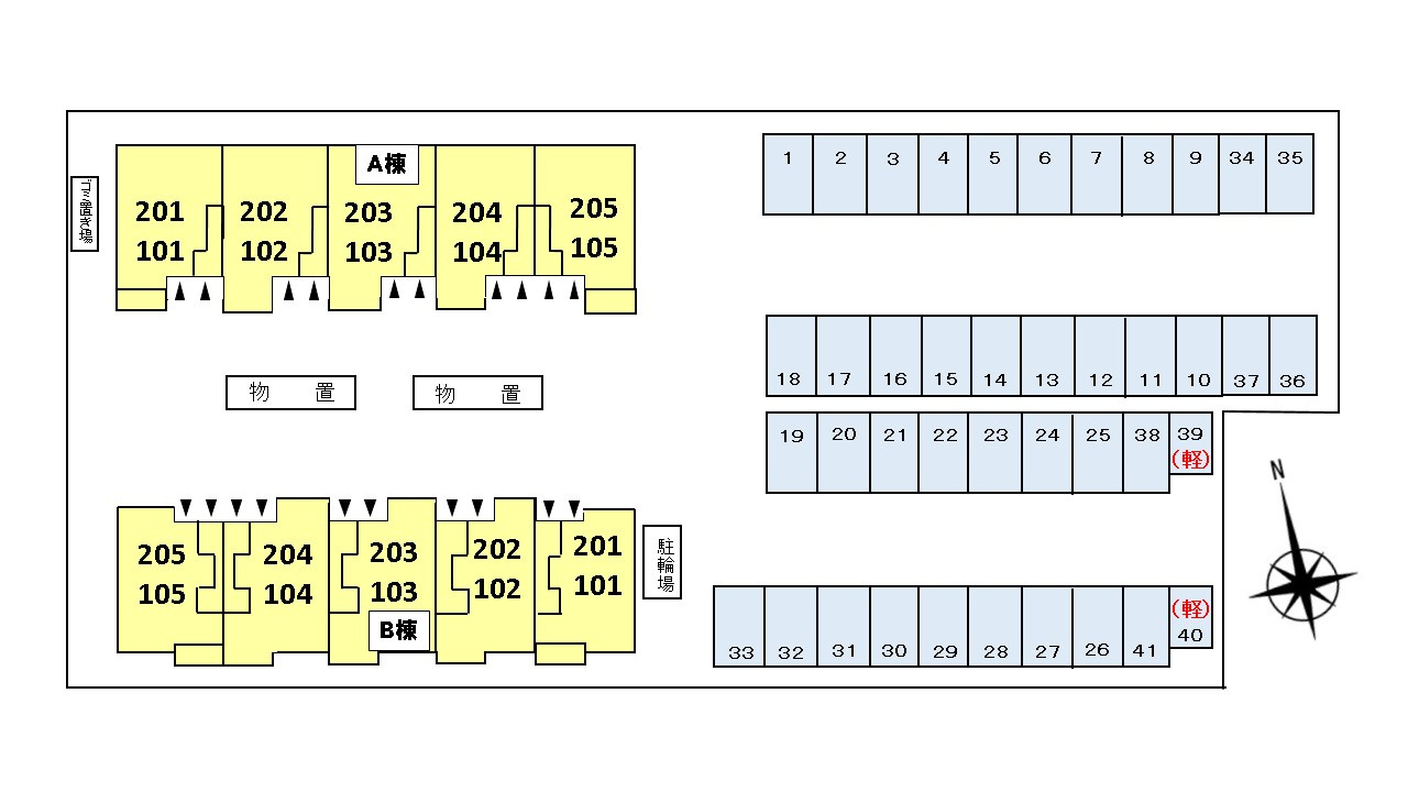 ブリッサ　Ｂの区画図