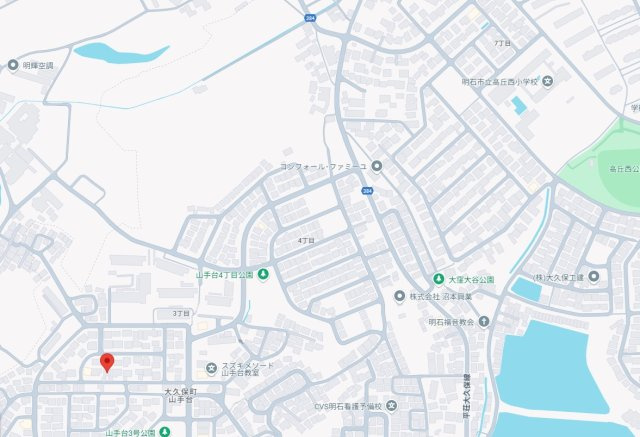 明石市大久保町山手台3丁目　中古戸建の地図