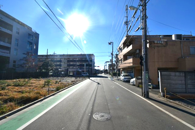 上井草2丁目・新築戸建の前面道路含む現地写真