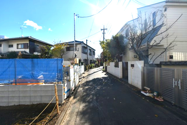 善福寺4丁目・売地の前面道路含む現地写真