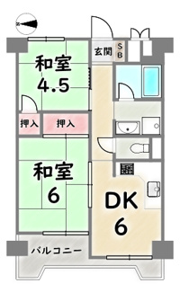 【間取り】 | 京都四条グランドハイツ