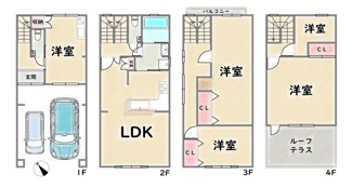 【間取り】 | 中京区壬生馬場町