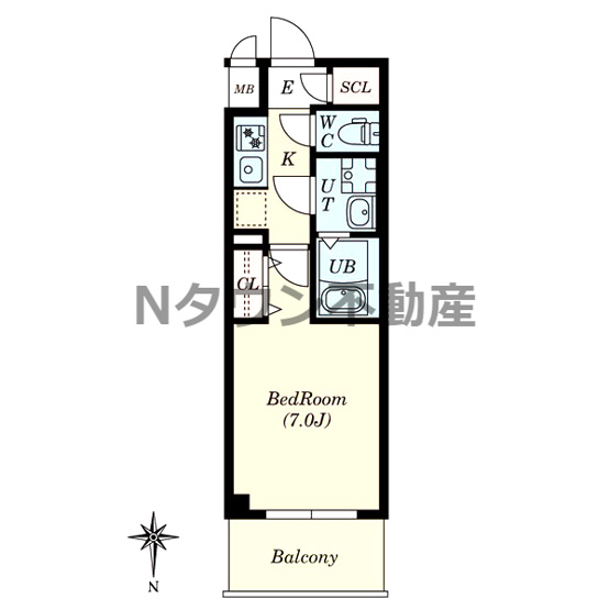 【間取り】 | S-RESIDENCE名駅NorthⅡ | 間取りです。