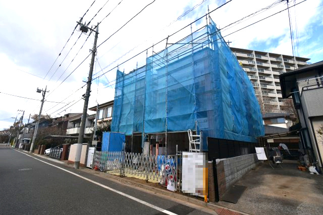 井草2丁目・新築戸建の前面道路含む現地写真