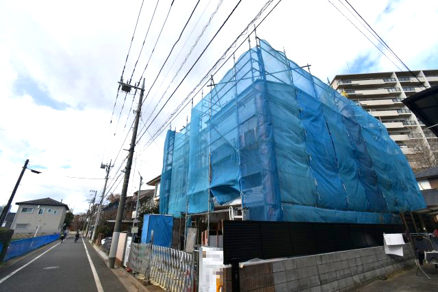 井草2丁目・新築戸建の前面道路含む現地写真
