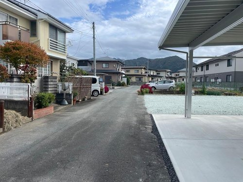 天童市東久野本【新築建売住宅】の前面道路含む現地写真|前面道路になります。