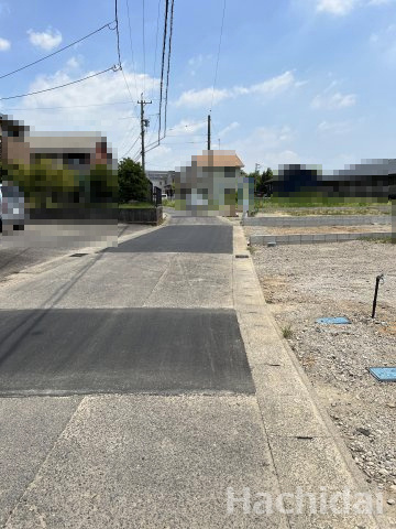碧南市坂口町2期　新築住宅　４号棟の前面道路含む現地写真