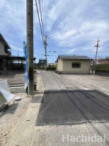 碧南市坂口町2期　新築住宅　４号棟の前面道路含む現地写真