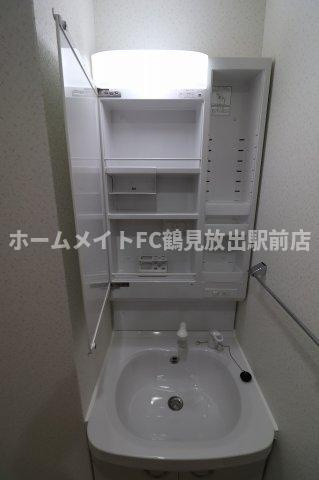 東大阪市西堤西の賃貸マンションの独立洗面台