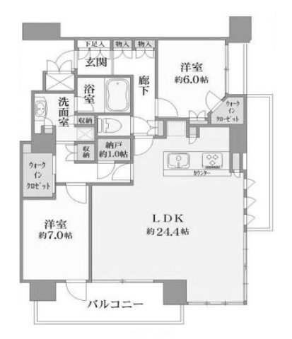 北浜ミッドタワーの間取り