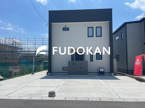 東根市神町西モデルハウスの駐車場|現地外観写真。内覧予約受付中！