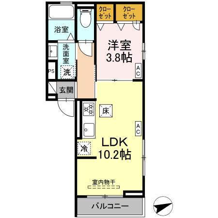 サンフラワー　　刈谷市近郊の賃貸ならクラスホーム刈谷店の間取り