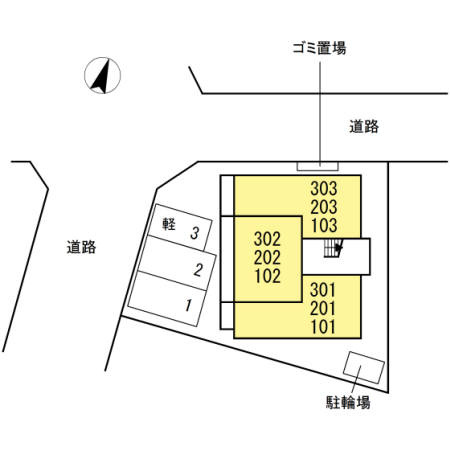 桜ステージ　　　刈谷市の賃貸はクラスホーム刈谷店の区画図