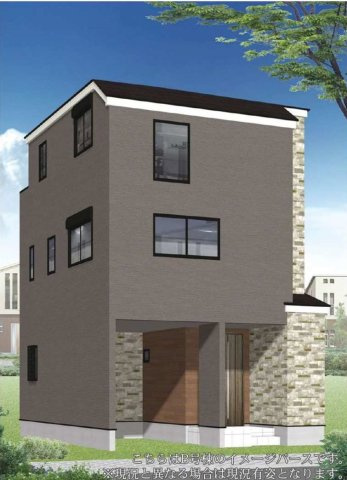 【横浜市西区境之谷98全3棟新築戸建て】★仲介手数料無料★（稲荷台小学校・岩井原中学校）の外観パース