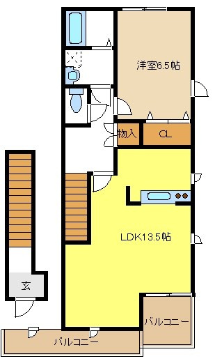 プラネットⅠの間取り