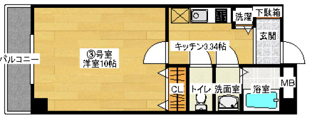 東雲パレスの間取り
