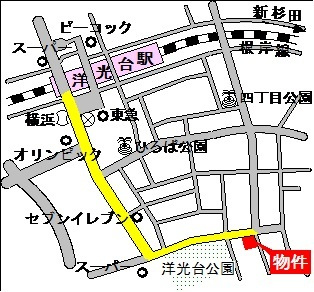 エスポワール洋光台の地図|耐震耐火旭化成ヘーベルメゾン　閑静な住環境