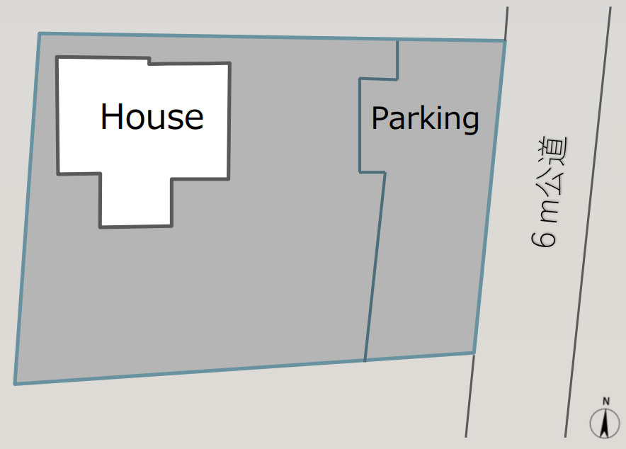 中郡大磯町国府本郷　中古戸建の区画図